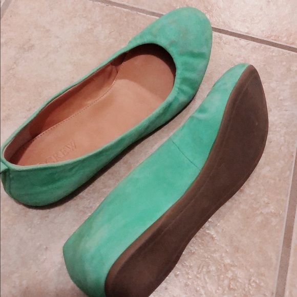 [J CREW] COMFY MINT GREEN FLATS - Size 7 - Picture 3 of 8